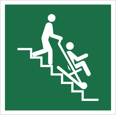Znak Krzesło ewakuacyjne (E60) (ISO 7010) Techem
