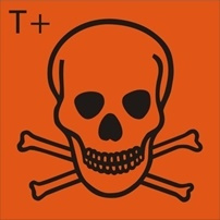 Znak substancja bardzo toksyczna na Folii Samoprzylepnej (700-04) (36 szt)