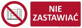 Znak Nie zastawiać (T208)