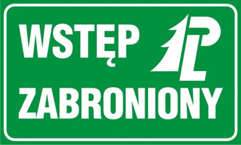 Znak Wstęp wzbroniony (OB024)