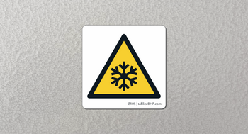 Oznaczenie Uwaga! Niska temperatura (Z105)