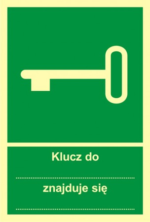 Znak Klucz do... znajduje się ... (AC048)