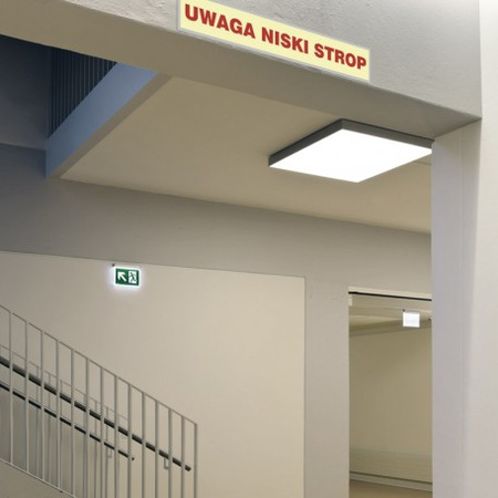 Znak ewakuacyjny - Uwaga niski strop (AC208)
