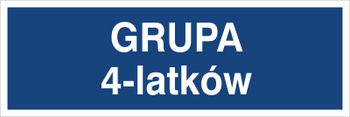 Znak grupa 4-latków na Folii Samoprzylepnej (801-234)