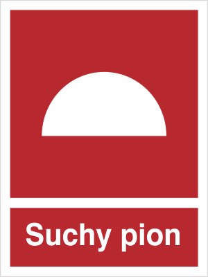 Znak suchy pion (218)