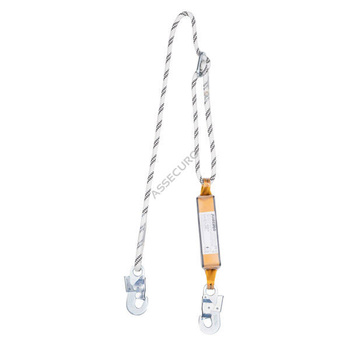 Amortyzator bezpieczeństwa z liną regulowaną (zatrzaśnik 2xAJ560) CE202R H1H1 ABWL A - ASSECURO