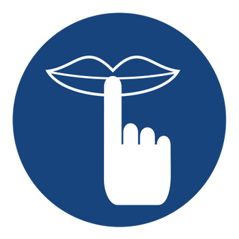 Znak prosimy zachować ciszę na płycie PCV (435)