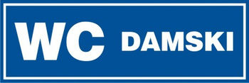Znak WC damski (PB020)