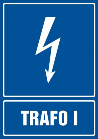 Znak Trafo 1 na płycie PCV (HG040)