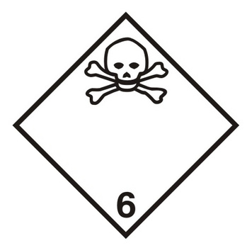 Nalepka materiały trujące