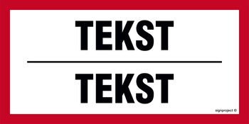 Znak na zamówienie Wzór S-226 na folii samoprzylepnej