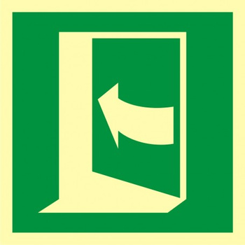 Znak pchać, aby otworzyć drzwi (lewe) (AE022) Signproject