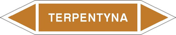 Tabliczka na rurociągi Terpentyna znak na Folii Samoprzylepnej (R-OCP18)