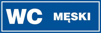 Znak WC męski (PB019)