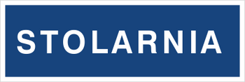 Znak stolarnia na płycie PCV (801-41)
