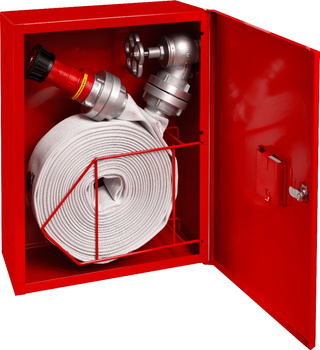 Hydrant wewnętrzny zawieszany DN52 ECO (wąż w koszu) bez miejsca na gaśnicę - BOXMET