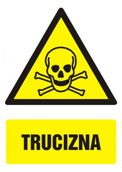 Znak Trucizna na płycie PCV (GF006)