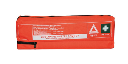Apteczka samochodowa pierwszej pomocy DIN 13164 Combi + trójkąt (zestaw)