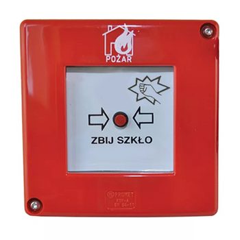 Ręczny ostrzegacz pożarowy ROP (bez młotka STANDARD) - PROMET