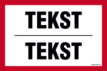 Znak na zamówienie Wzór S-214 na folii samoprzylepnej świecącej