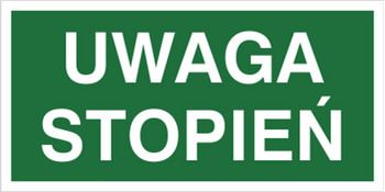 Znak uwaga stopień (152) Techem