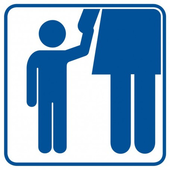 Znak Dzieci tylko pod opieką dorosłych na płycie PCV (RA103)