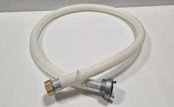 Wąż DN 25 półsztywny 1,5 m zakuty łącznikiem i nasadą obrotową