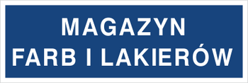 Znak magazyn farb i lakierów na płycie PCV (801-36)