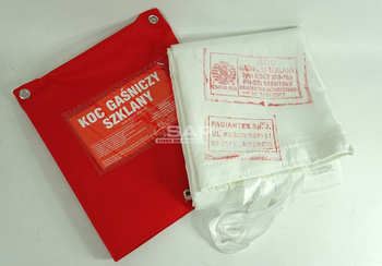 Koc gaśniczy szklany 1,2x1,8m Certyfikowany ECST 100