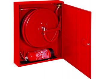 Hydrant wewnętrzny DN25 smukły z miejscem na gaśnicę pod spodem BOXMET LTD