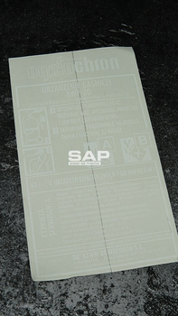 Etykieta serwisowa oryginalna urządzenia gaśniczego pianowego AWP20x ABC Ogniochron