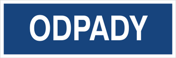 Znak odpady na Folii Samoprzylepnej (801-94)