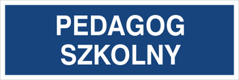 Znak pedagog szkolny na płycie PCV (801-224)