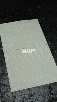 Etykieta serwisowa oryginalna do gaśnicy pianowej GPN6x AB/MP Ogniochron