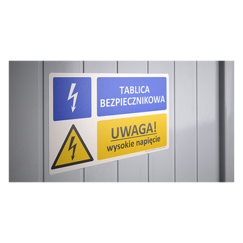 Oznaczenie Tablica bezpiecznikowa - Uwaga! Wysokie napięcie (Z015)