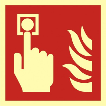 Znak alarm pożarowy ROP (BF005) Signproject