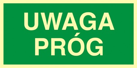 Znak uwaga próg (AC021) Signproject