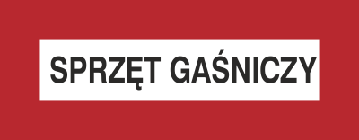 Znak sprzęt gaśniczy na płycie PCV (231-06)
