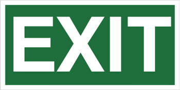 Znak exit (920-02) Techem