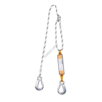 Amortyzator bezpieczeństwa z liną regulowaną (zatrzaśnik AJ510/AJ510) CE202R GG ABWL A - ASSECURO