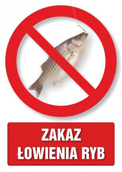 Znak zakaz łowienia ryb (PC103)