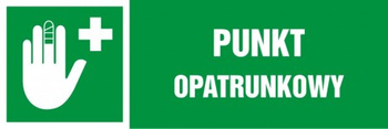 Znak punkt opatrunkowy płyta zwykła PCV (NA152)