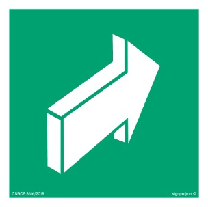 Znak pchać, aby otworzyć (AA012) Signproject