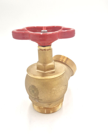 Zawór hydrantowy 52 mosiężny bez nasady CNBOP