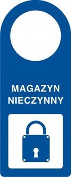 Zawieszka - Magazyn nieczynny na płycie PCV (TC006)