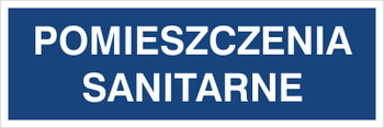 Znak pomieszczenie sanitarne na Folii Samoprzylepnej (801-92)