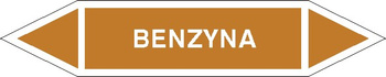 Tabliczka na rurociągi Benzyna znak na Folii Samoprzylepnej (R-OCP03)