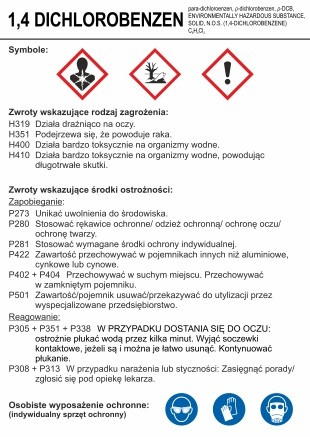 Znak 1,4 Dichlorobenzen (LC028)