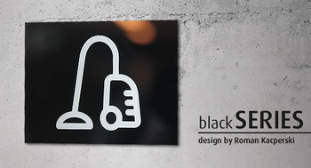 Znak Pomieszczenie gospodarcze blackSERIES