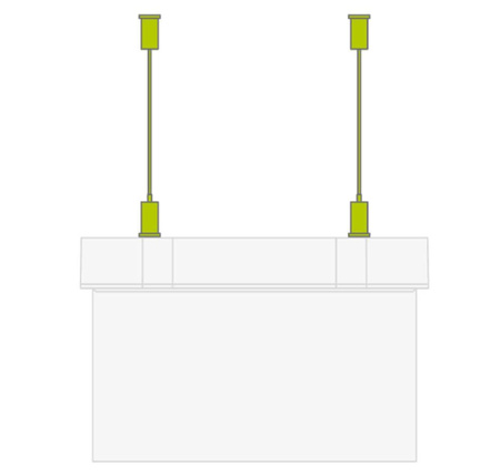 Oprawa awaryjna natynkowa SUPREMA LED SOH 400 A 2H AT IP54 NT soczewka otwarta do pomieszczeń wysokich